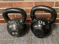 53 & 55# Kettlebell Weights