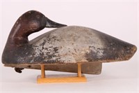 Canvasback Drake Duck Decoy by Unknown Michigan