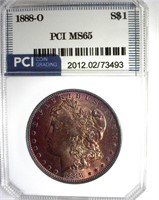 1888-O Morgan PCI MS65 Great Color