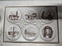 Set of 6 Kaiser-Porzellan west german coasters