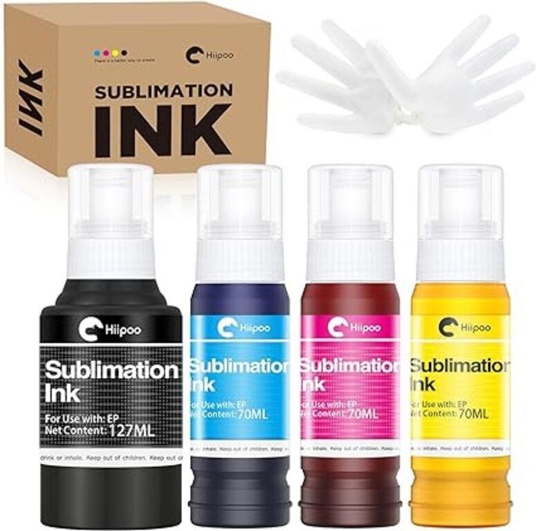 Hiipoo Sublimation Ink Refilled Bottles Compatible