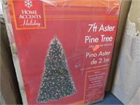 7 Ft  Aster Green Prelit Christmas Tree