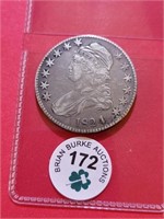 1824/4 Bust Half Dollar VF