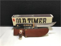 Schrade Old Timer Hunter Brown Acrylic Handle