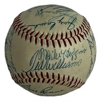 1958 Red Sox Team Signed Baseball Ball  26 Signatu