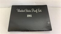 1981 United States Proof Set Black Case