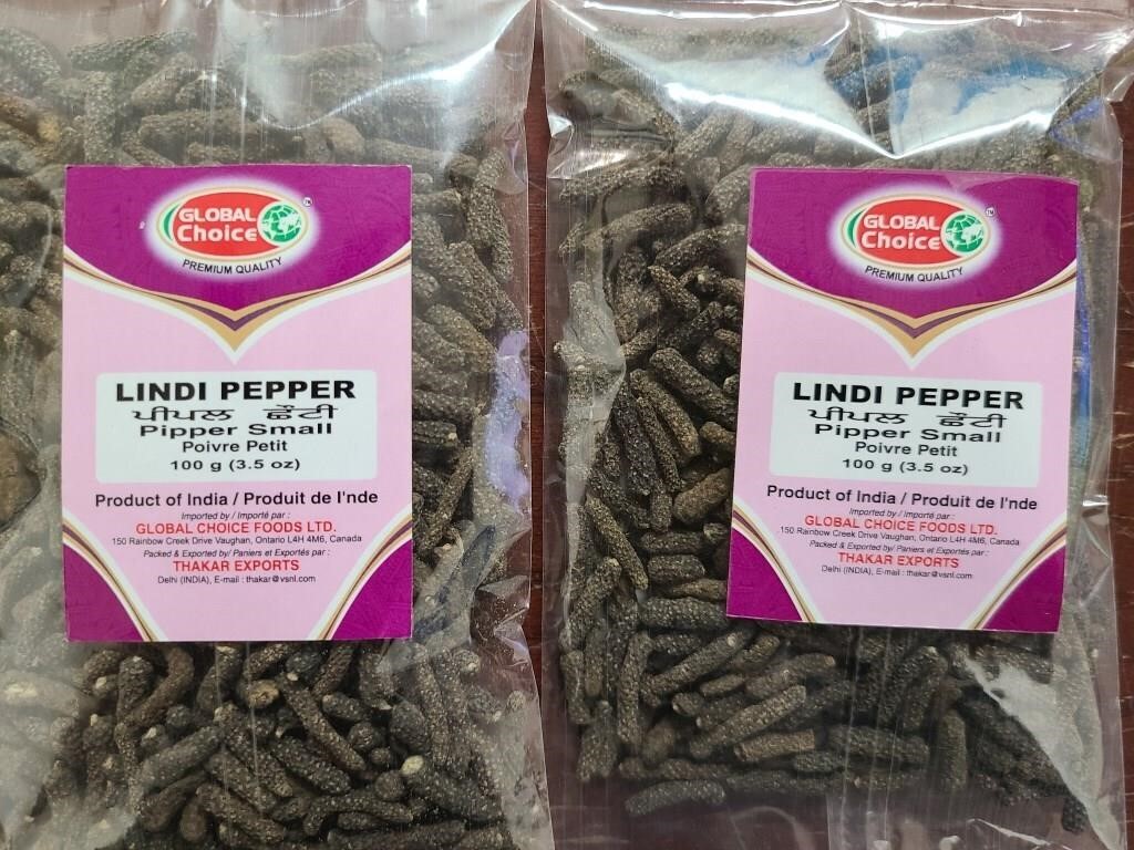 2X100g Lindi Whole Long Pepper