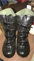 Vintage black rubber rain boots child’s size 2