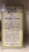 Vintage York peppermint patty box