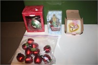 Apple ornaments, avon ornament, new year