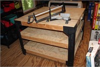 Work & Storage Bench No 2  4ft x 4ft w/ Miter Box