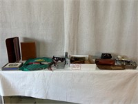 Vintage Carry Cases Refractometer Needlepoint etc