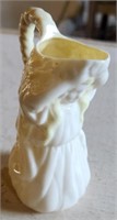 "Belleek" Irish Porcelain Figural Cream Pitcher