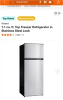 7.1 cu.ft. Top freezer refrigerator