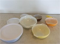 PYREX & Plastic Mixing Bowls