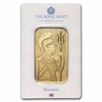 1oz Gold Bar - The Royal Mint Britannia In Assay