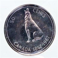 1967 Canada Silver 50 Cents SP66 ICCS