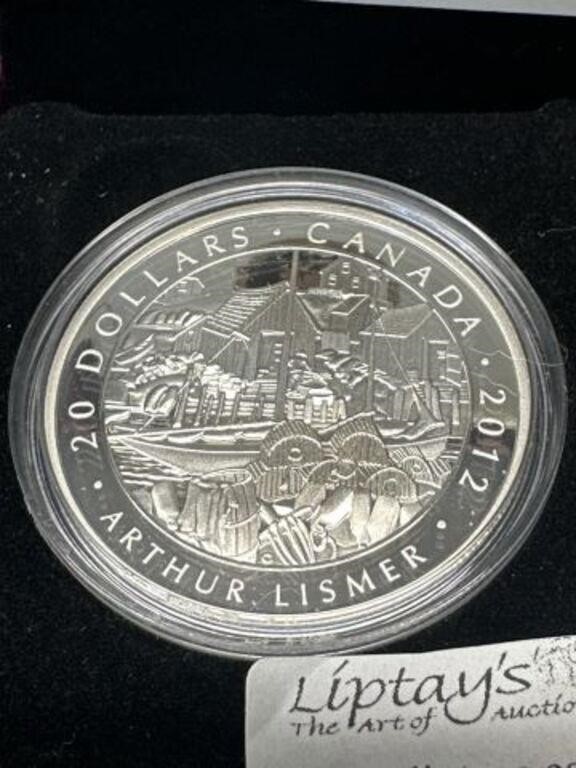 2012 $20 fine silver coin Arthur Lismer N.S.