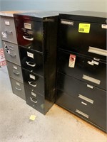 (3) METAL FILE CABINETS