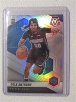 2020-21 MOSAIC COLE ANTHONY RC SILVER PRIZM