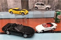 Corvette, Gemballa, Z06, & PT Cruiser diecast cars