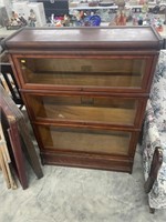 Antique Barrister glass front book case