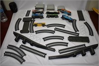 Lot Of Toy Plastic Railroad Tracks, Trains Etc