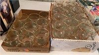 2 BOXES OF CHRISTMAS GLASSES AND GOBLETS
