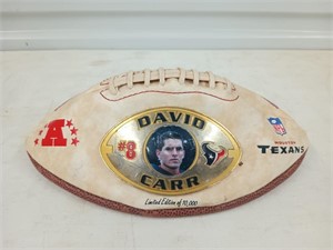 Houston Texas David Carr limited edition football