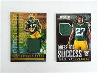 2 Jersey Cards - Eddie Lacy and Davante Adams