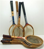 * 10 Vintage Tennis Racquets - Wilson, Borg,