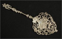 Ornate Dutch silver pierced spoon