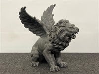 Winged Lion Gargoyle Statue Resin Figurine