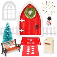 BBTO Christmas Elf Fairy Door Kit Red Fairy Girl D