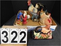 Rooster Collection w/ Salt & Pepper Set