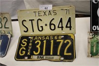 1968/1971 LICENSE PLATES