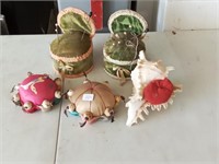 5 vtg pin cushions