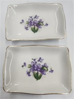 Violets Dishes