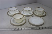 Lot of Vintage Fire King Cups and Saucers