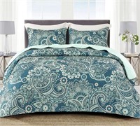 WHALEFLOTILLA COMFORTER SET KING 3PC SEALED