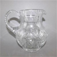 30" 6 1/2 Small Heavy Crystal Pitcher