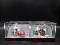 COCA-COLA COLLECTIBLE MINI-CLOCKS LOT OF 2