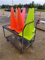 Shop Cart And Safety Cones