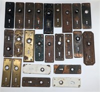 Lot Of 24 Door Knob Back Plates