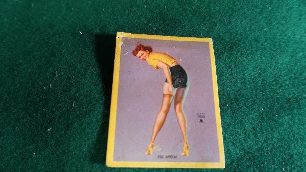 1940's Earl Morgan Sexy Appeal Pin Up Girl Card