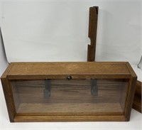 Wooden Display Case and Rack