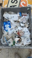 Box Lot of Miscellaneous Electrical Parts Bin