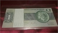 Crisp UNC Brazil Bank Note