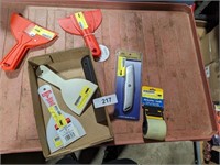 Utility Knife, Plastic Scrapers & Other