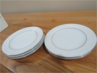 5 Pieces Crown Victoria China Salad Plates